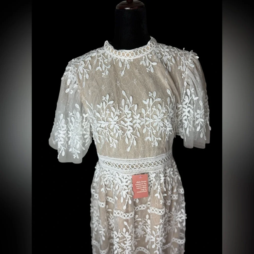 Ivy City Sicily Dress with Flutter Sleeves NWT - Picture 14 of 16